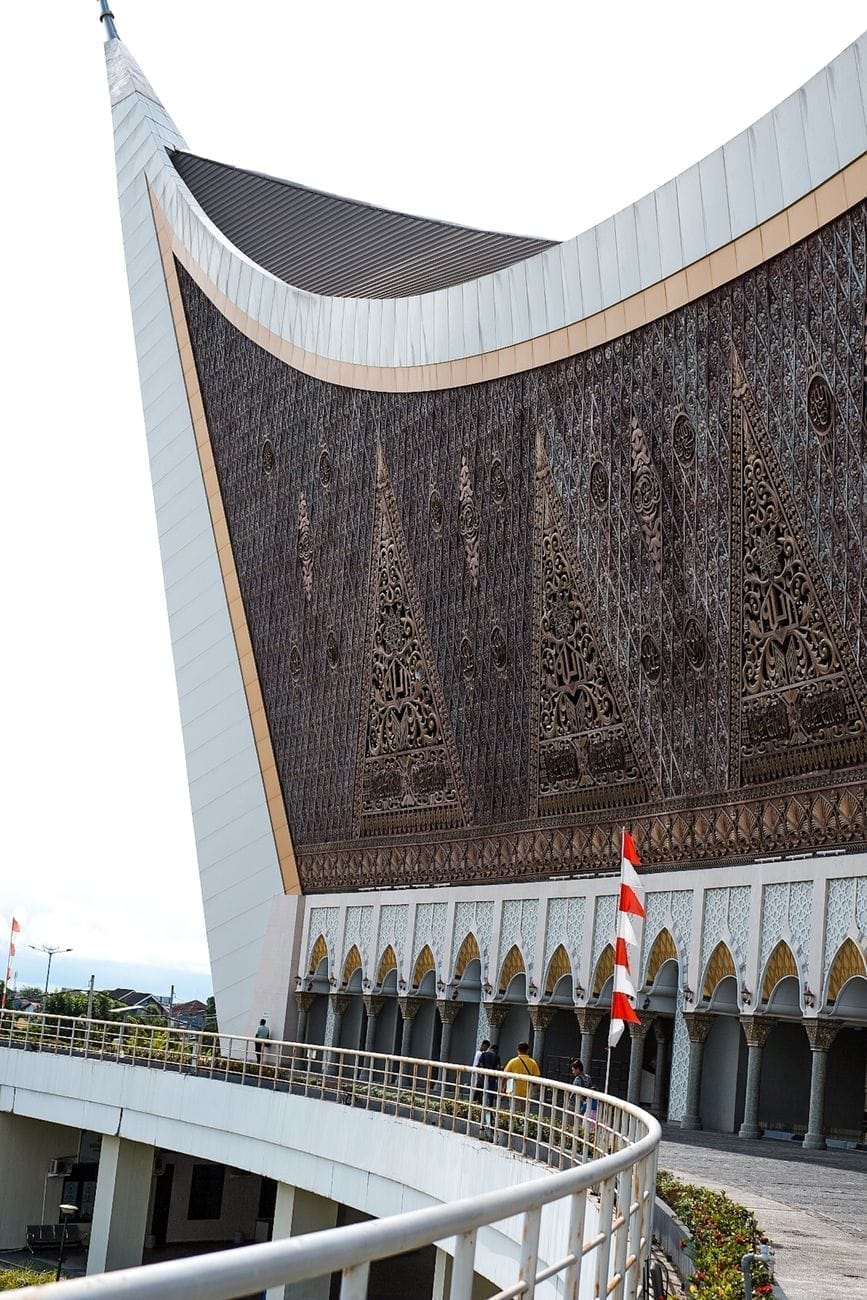 Grand Mosque of West Sumatra, striking Islamic architecture, Indonesia